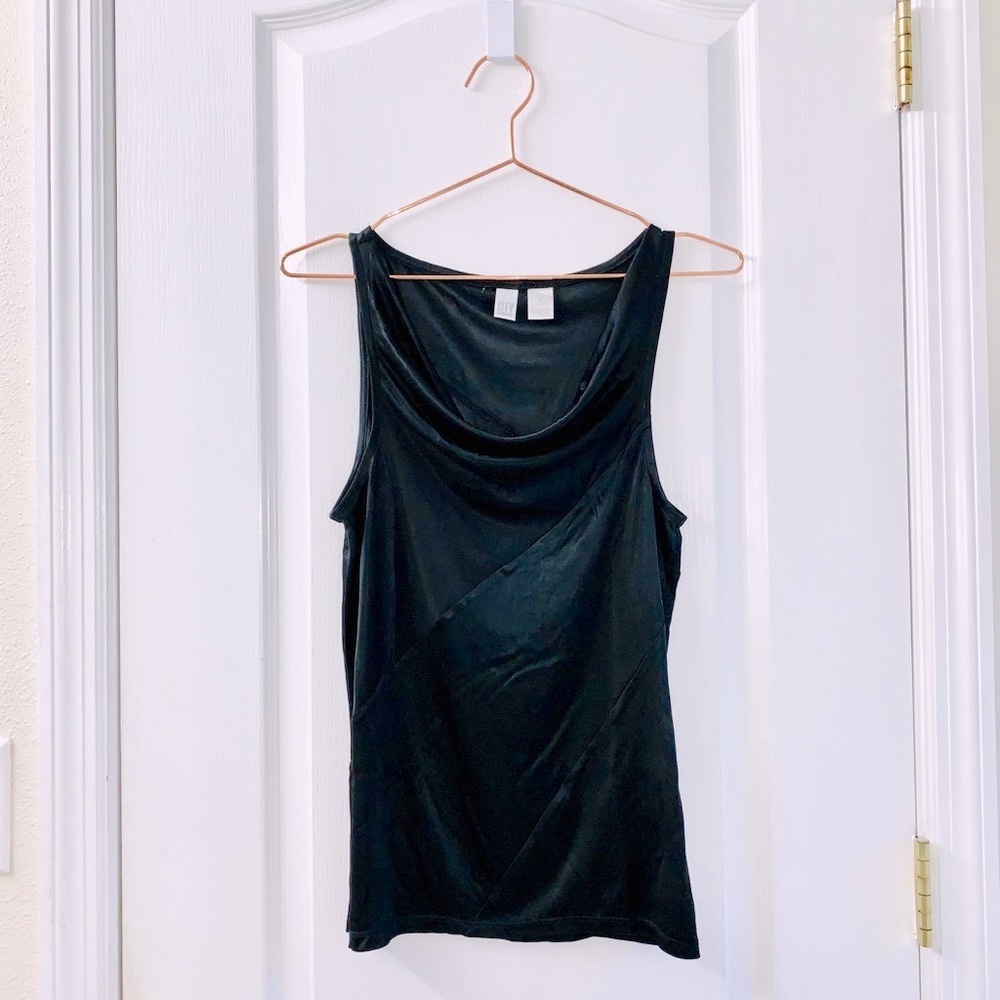 DKNY Women’s Black Scoop-Neck Top